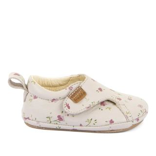 Froddo Dětské barefoot capáčky, bílé kytičky